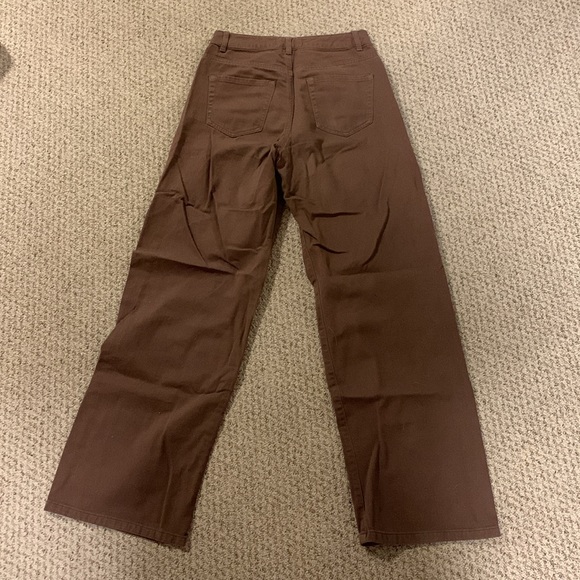 Garage denim brown wide leg jeans - Picture 2 of 2